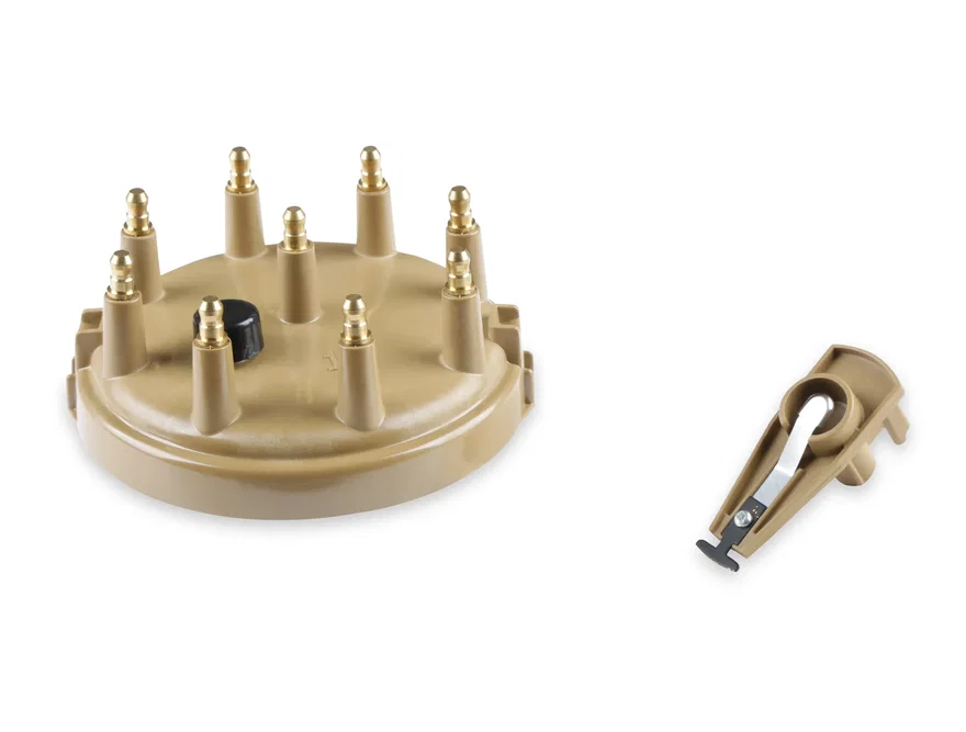 Distributor Cap & Rotor Kit - HEI Style - Tan
