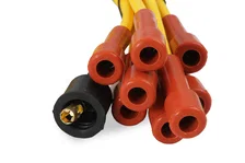 Spark Plug Wire Set- 7mm-Super Stock-Copper Core-Universal Straight Boots-Yellow image 7