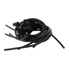 Spark Plug Wire Set- 8mm - Black Wire with Black 90 Deg Boots image 3