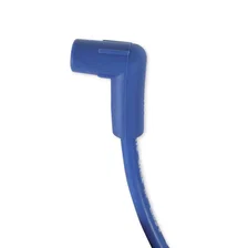 Spark Plug Wire Set - 8mm - Universal - Blue Wire with Blue 90 Deg Boots image 3