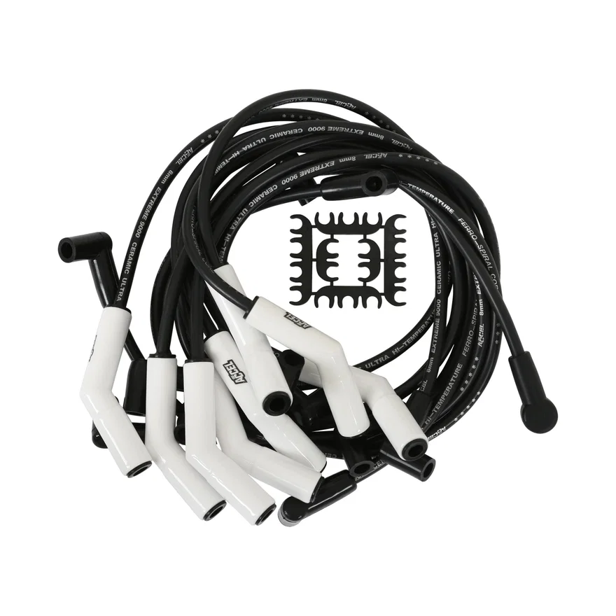 Spark Plug Wire Set - Extreme 9000 Ceramic Boot - Ford 5.0L w/ EEC-IV 83-93