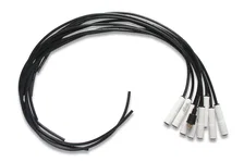 Spark Plug Wire Set - Universal - 180 Deg White Ceramic Boots image 4