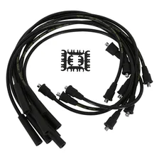 Spark Plug Wires - 8mm SUPER STOCK SPIRAL CUST BK image 1