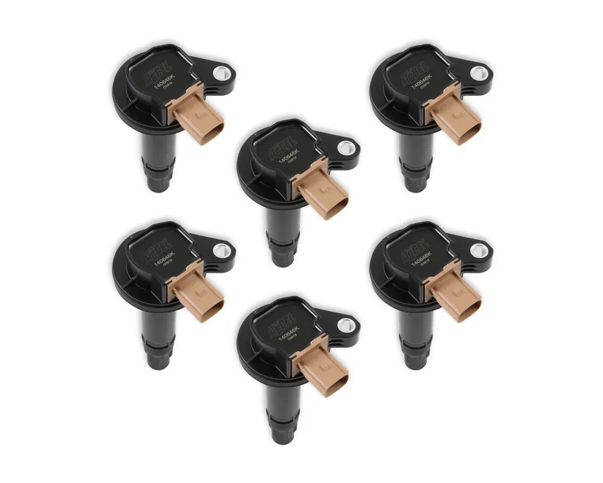 Ignition Coil - SuperCoil-2010-2016 Ford EcoBoost 3.5L V6- 6-Pack (3-Pin)- Black