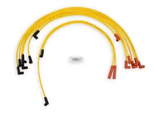 Spark Plug Wire Set- 8mm- Super Stock- Graphite Core- HEI Style Boots- Yellow image 1