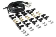Spark Plug Wire Set - Universal - 180 Deg White Ceramic Boots image 3