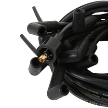 Spark Plug Wire Set- 8mm - Black Wire with Black 90 Deg Boots image 7