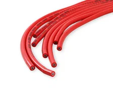 Spark Plug Wire Set - 8mm - Universal - Red Wire with Red Straight Boots image 12