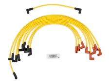 Spark Plug Wire Set - 8mm - Yellow with HEI Stock Style Boots image 1