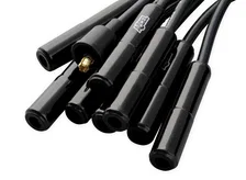 Spark Plug Wire Set - Universal - 180 Deg Black Ceramic Boots image 3