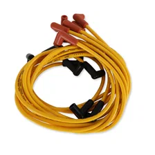 Spark Plug Wire Set- Super Stock Graphite Core 8mm-Chevy 5.0/5.7L 1975-82-Yellow image 1