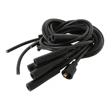 Spark Plug Wire Set- 8mm - Black Wire with Black Straight Boots image 3
