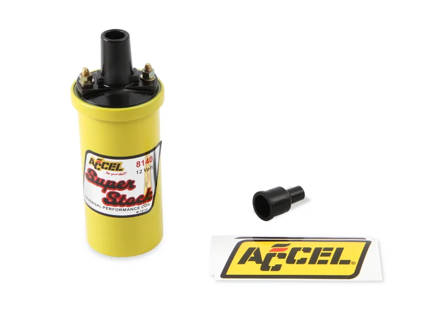 Ignition Coil - Yellow - 42000v 1.4 ohm primary - Points - up to 6500 RPM