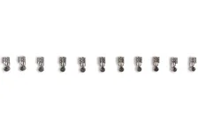 Spark Plug Wire Set- 8mm - Blue Wire with Blue Straight Boots image 6