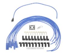 Spark Plug Wire Set - 8mm - Universal - Blue Wire with Blue Straight Boots image 1