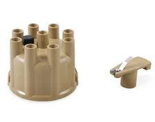 Distributor Cap & Rotor - Socket Style - Tan image 1
