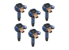 Ignition Coil - SuperCoil- 2010-2016 Ford EcoBoost 3.5L V6- 6-Pack (3-Pin)- Blue image 1
