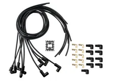 Spark Plug Wire Set - Universal - 90 Deg Black Ceramic Boots image 1