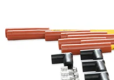 Spark Plug Wire Set - 8mm - Yellow with Orange Straight Boots image 9