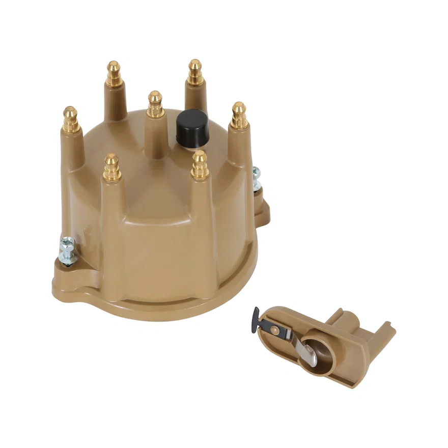 Distributor Cap & Rotor Kit - HEI Style - Tan