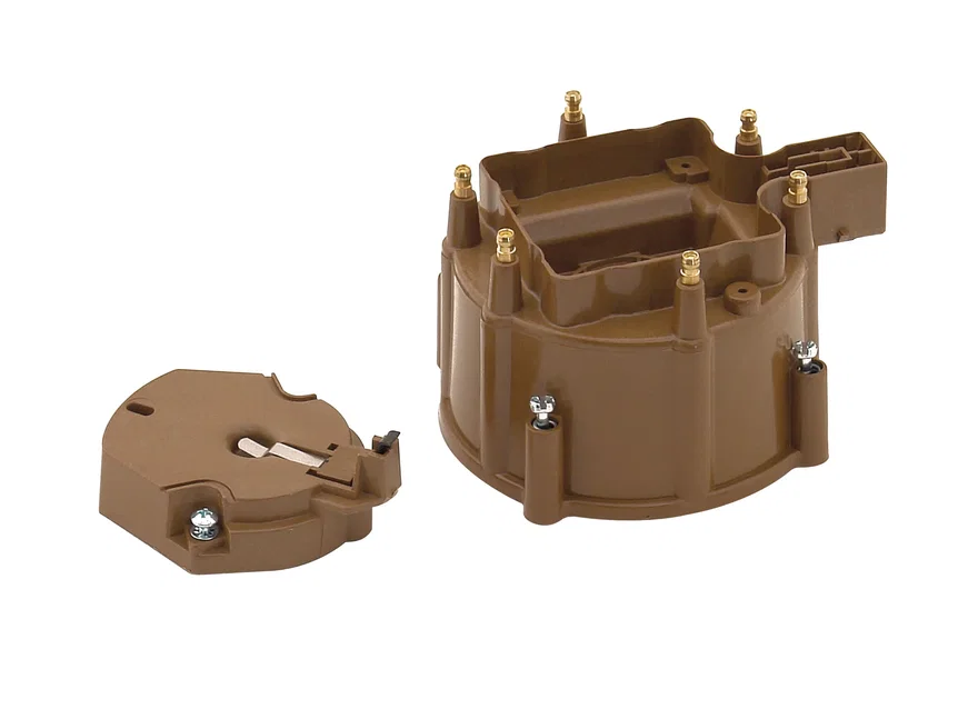 Distributor Cap & Rotor Kit - HEI Style - Brown