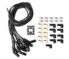 Spark Plug Wire Set - Universal - 135 Deg Black Ceramic Boots image 1