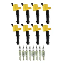 Ignition Upgrade Kit- 2004-2008 Ford 4.6L/5.4L/6.8L 3-valve, yellow 8-pack image 1