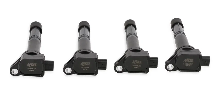 Ignition Coil - 2008-2015 Honda and Acura 2.4L, 4-cylinder, Black, 4-Pack