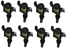 Ignition Coil - SuperCoil - 2004-2008 Ford 4.6L/5.4L/6.8L 3-valve- Black- 8-Pack image 1