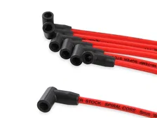 Spark Plug Wire Set - Super Stock Spiral Core 8mm - Jeep L6 - Red image 4