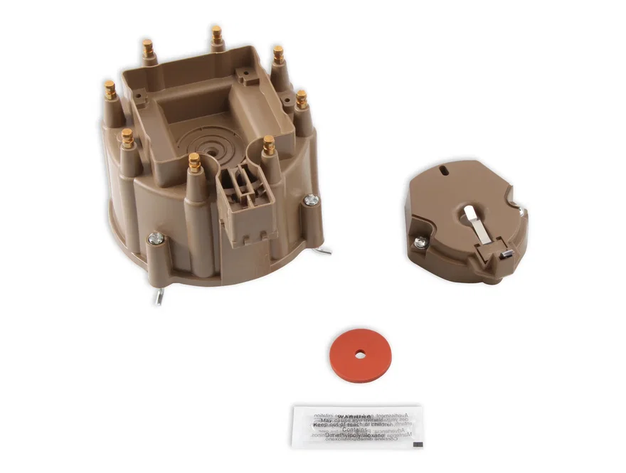 Distributor Cap & Rotor Kit - HEI Style - Tan