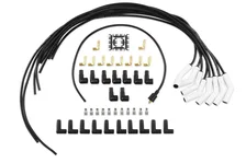 Spark Plug Wire Set - Universal - 135 Deg White Ceramic Boots image 1