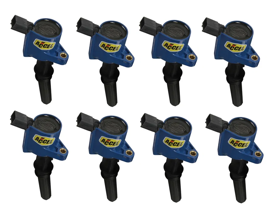 Ignition Coil - SuperCoil - 1998-2008 Ford 4.6L/5.4L/6.8L 2-valve -Blue - 8-Pack