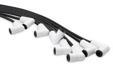Spark Plug Wire Set - Universal - 90 Deg White Ceramic Boots image 5