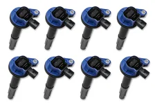 Ignition Coils Super Coil Series 2011-2016 Ford 5.0L Coyote, Blue, 8-Pack image 2