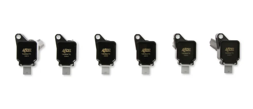 Ignition Coil 2017-2020 Ford EcoBoost 3.5L engines, Black, 6-pack