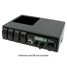 SWITCH PANEL; CB MOUNT; DASH TOP; JEEP JL 2018+; BLACK image 2
