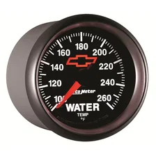 GAUGE; WATER TEMP; 2 1/16in.; 100-260deg.F; DIGITAL STEPPER MOTOR; CHEVY RED BOW image 4