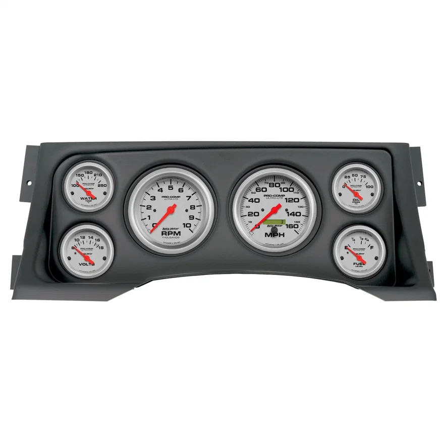 DIRECT FIT DASH KIT; (3 3/8in. X2; 2 1/16in. X4); CHEVY/GMC TRUCK 95-98; ULTRA-L