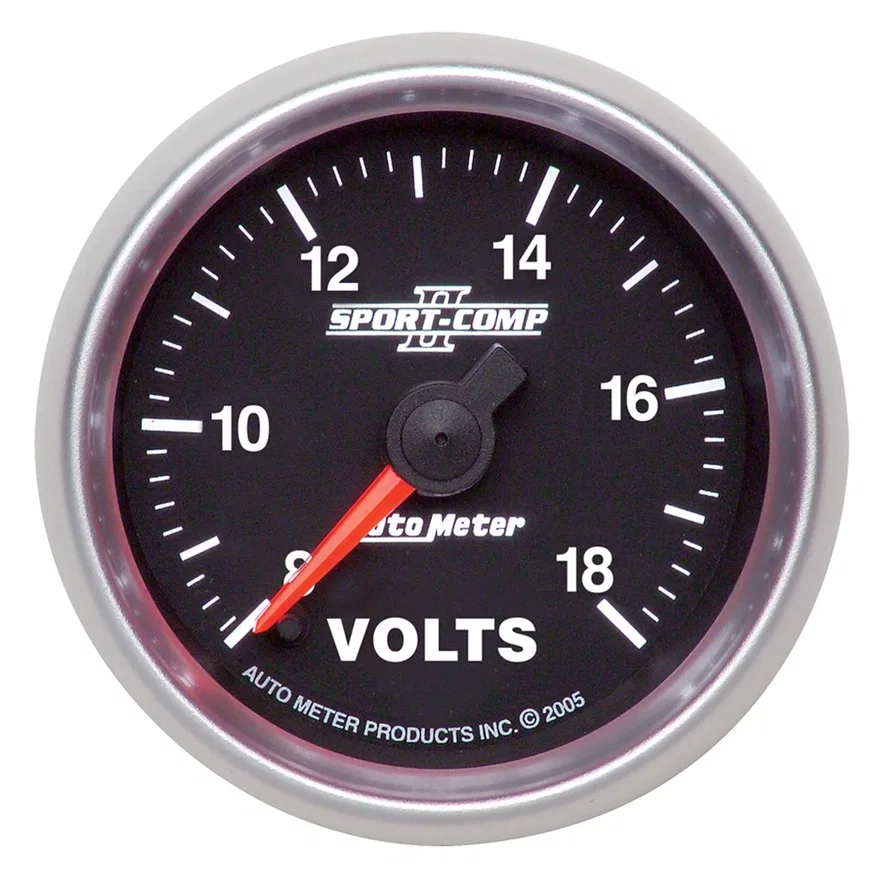 GAUGE; VOLTMETER; 2 1/16in.; 18V; DIGITAL STEPPER MOTOR; SPORT-COMP II
