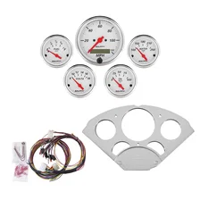 DIRECT FIT DASH KIT; CHEVY CAR 55-56; MPH/FUEL/OILP/WTMP/BAT; AW image 1