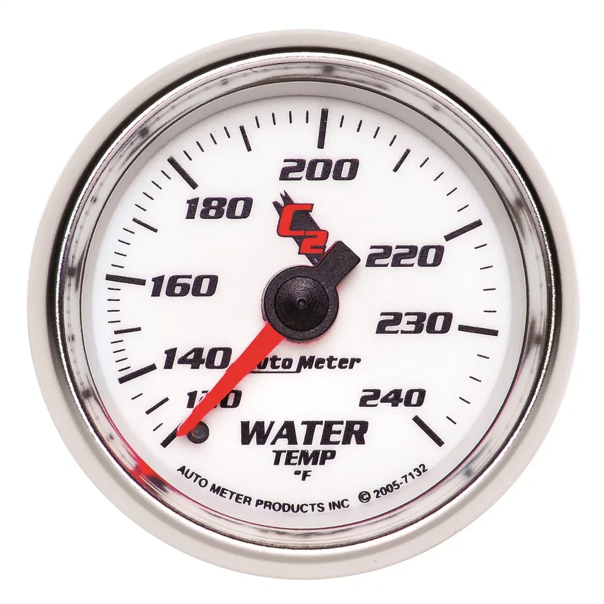 GAUGE; WATER TEMP; 2 1/16in.; 120-240deg.F; MECHANICAL; C2