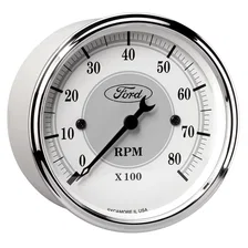 GAUGE; TACHOMETER; 3 1/8in.; 8K RPM; IN-DASH; FORD MASTERPIECE image 3