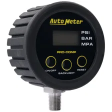 GAUGE HEAD; TIRE PRESS; 50 PSI/3.45 BAR; RACE DIGITAL; BACKLIT W/MEM; PRO-COMP image 3