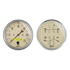 GAUGE KIT; 2 PC.; QUAD/SPEEDOMETER; 5in.; ANTIQUE BEIGE image 1