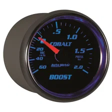 GAUGE; VAC/BOOST; 2 1/16in.; 60CMHG-2.0BAR; MECHANICAL; COBALT image 6