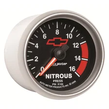 GAUGE; NITROUS PRESSURE; 2 1/16in.; 1600PSI; DIGITAL STEPPER MOTOR; CHEVY RED BO image 3