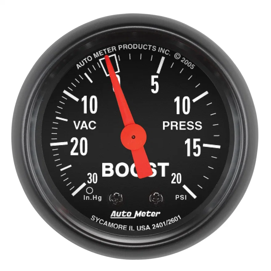 GAUGE; VAC/BOOST; 2 1/16in.; 30INHG-20PSI; MECHANICAL; Z-SERIES