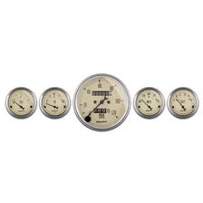 GAUGE KIT; 5 PC.; 3 1/8in./2 1/16in.; MECH. SPEEDOMETER; ANTIQUE BEIGE image 1