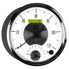 GAUGE; TACH/SPEEDO; 5in.; 120MPH/8K RPM; ELEC. PROGRAM.; PRESTIGE PEARL image 6